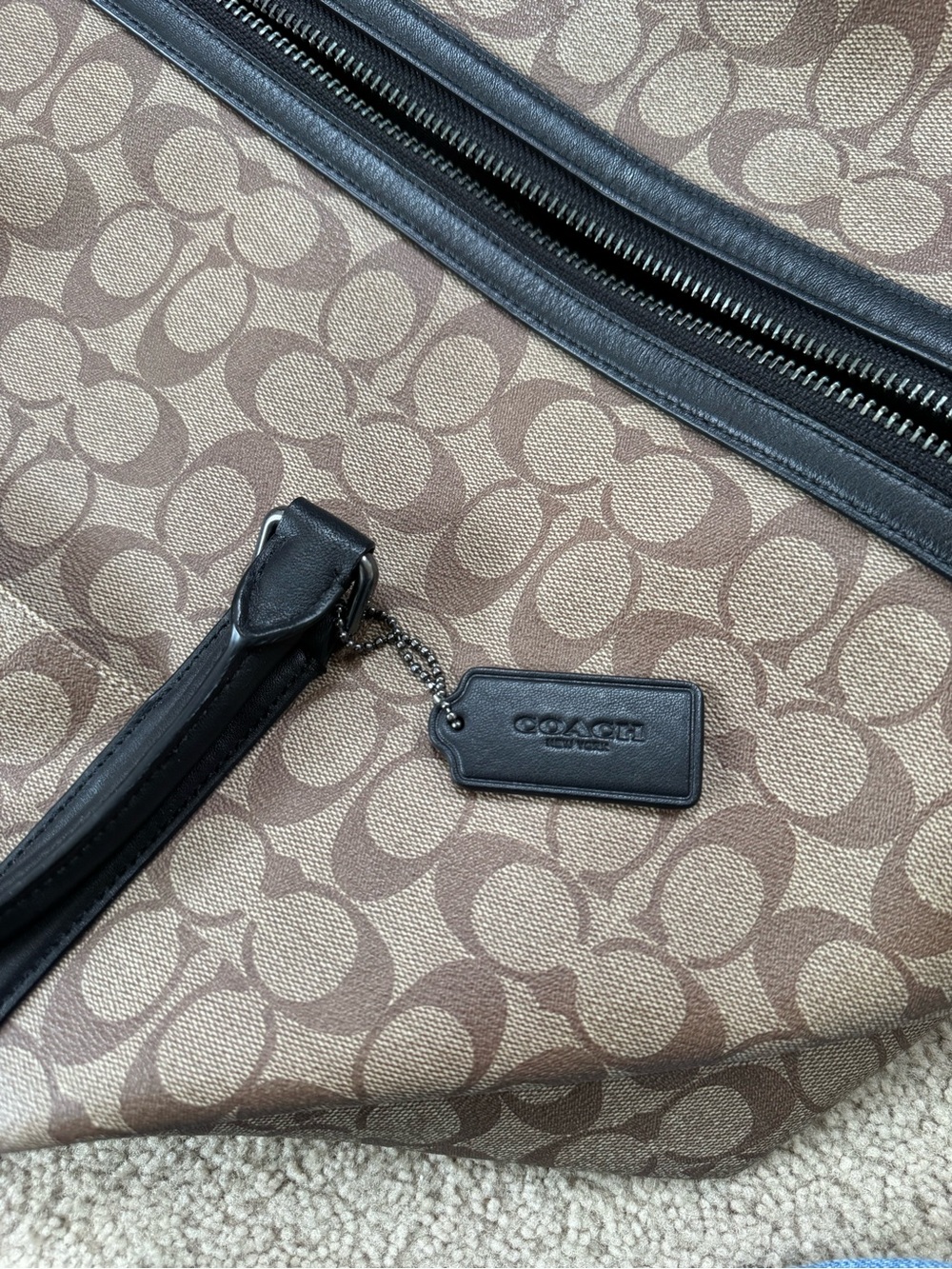 Large Coach Trekker Bag in Signature Canvas - Picture 7 of 7